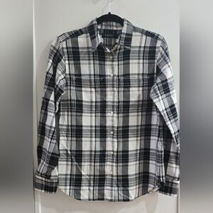 Ralph Lauren Black and White Checkered Shirt